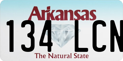 AR license plate 134LCN