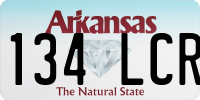 AR license plate 134LCR
