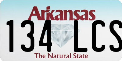 AR license plate 134LCS
