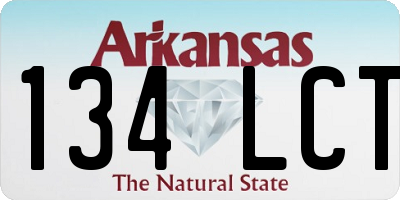 AR license plate 134LCT