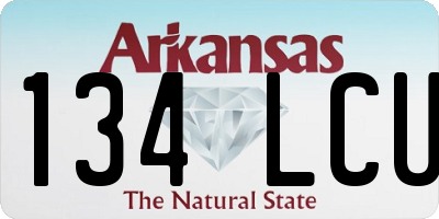 AR license plate 134LCU