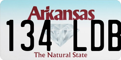 AR license plate 134LDB