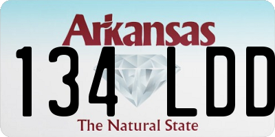 AR license plate 134LDD