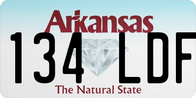 AR license plate 134LDF