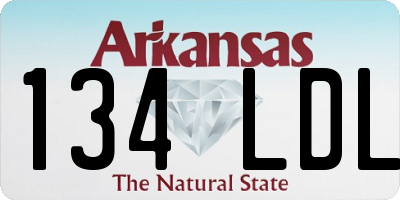 AR license plate 134LDL