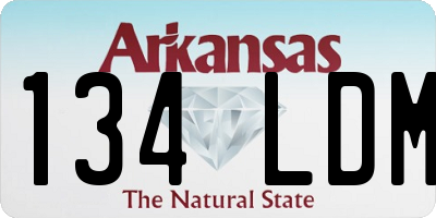 AR license plate 134LDM