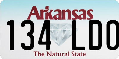 AR license plate 134LDO