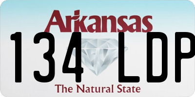 AR license plate 134LDP