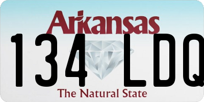 AR license plate 134LDQ