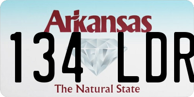 AR license plate 134LDR