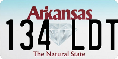 AR license plate 134LDT