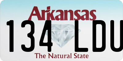 AR license plate 134LDU