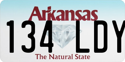 AR license plate 134LDY
