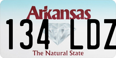 AR license plate 134LDZ