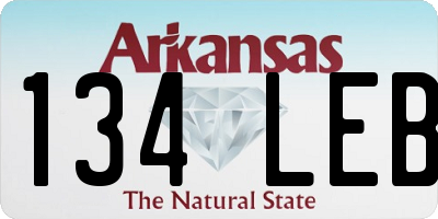 AR license plate 134LEB