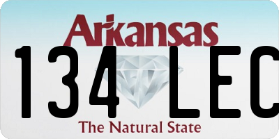 AR license plate 134LEC