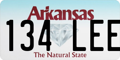 AR license plate 134LEE