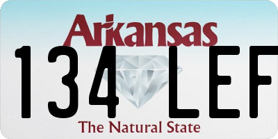AR license plate 134LEF