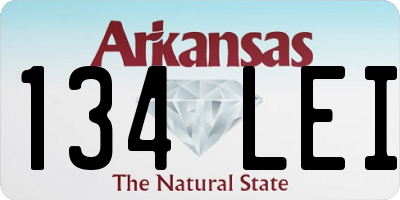 AR license plate 134LEI