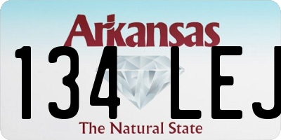 AR license plate 134LEJ