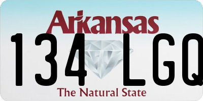 AR license plate 134LGQ