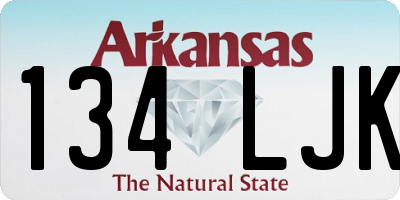 AR license plate 134LJK