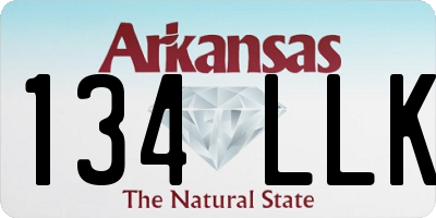 AR license plate 134LLK