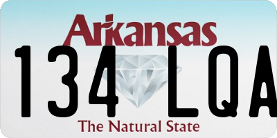 AR license plate 134LQA