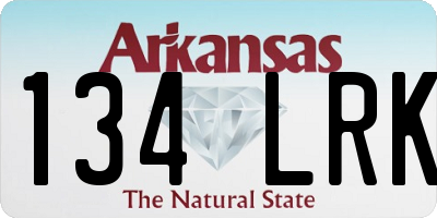 AR license plate 134LRK