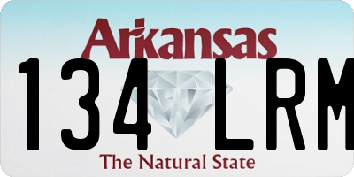AR license plate 134LRM