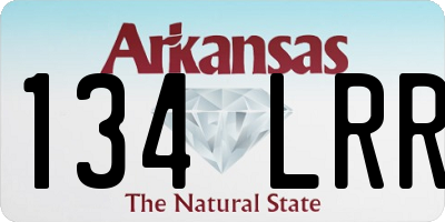 AR license plate 134LRR