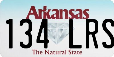 AR license plate 134LRS