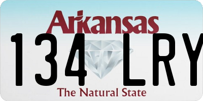 AR license plate 134LRY