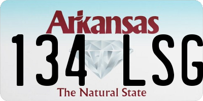 AR license plate 134LSG