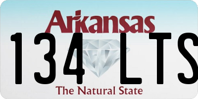 AR license plate 134LTS