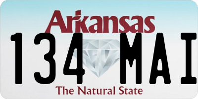 AR license plate 134MAI
