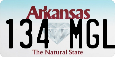AR license plate 134MGL