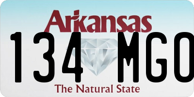 AR license plate 134MGO