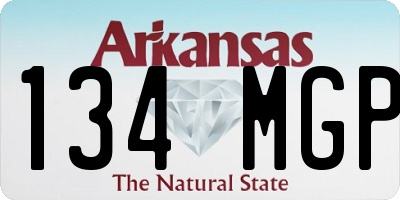 AR license plate 134MGP