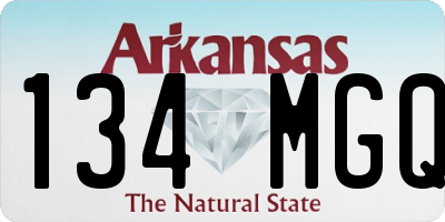 AR license plate 134MGQ