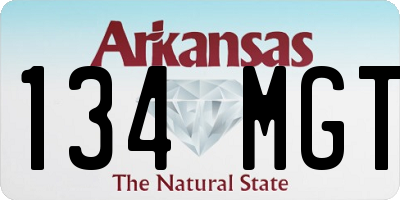 AR license plate 134MGT