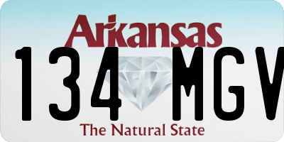 AR license plate 134MGV