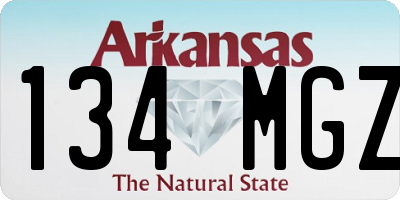 AR license plate 134MGZ