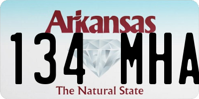 AR license plate 134MHA