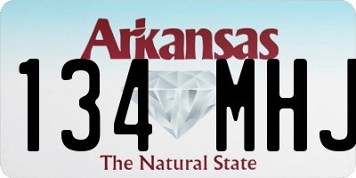 AR license plate 134MHJ