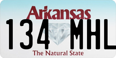 AR license plate 134MHL