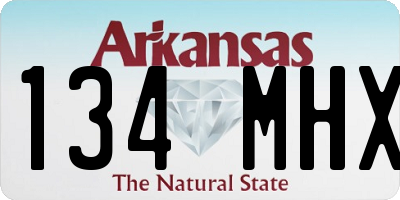 AR license plate 134MHX