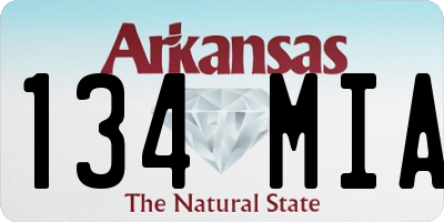 AR license plate 134MIA