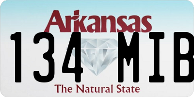 AR license plate 134MIB