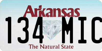 AR license plate 134MIC